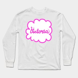 Victoria. Female name. Long Sleeve T-Shirt